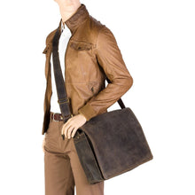 Load image into Gallery viewer, Visconti Harvard (XL) - Leather Messenger Bag