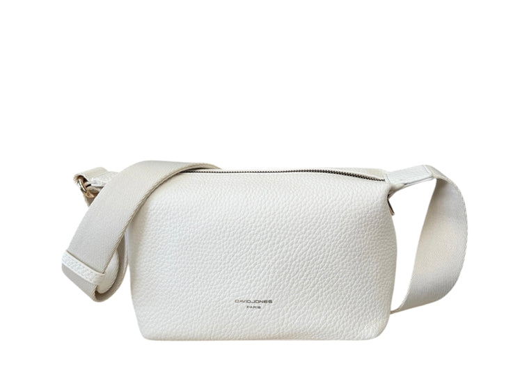 JONES ホワイトショルダーバッグ David Jones CM7215 PU Shoulder Bag – Pugh and Son
