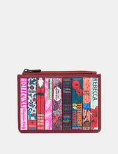 Load image into Gallery viewer, Y1321 Cherry Red Zip Bookworm Top Purse