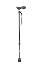 Load image into Gallery viewer, Black Crutch Handle Adjustable Stick With Shock Absorber