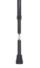 Load image into Gallery viewer, Black Crutch Handle Adjustable Stick With Shock Absorber