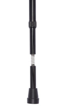 Load image into Gallery viewer, Black Derby Handle Adjustable Stick With Shock Absorber