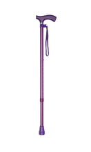 Load image into Gallery viewer, Purple Crutch Handle Adjustable Stick