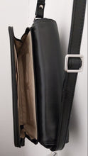Load image into Gallery viewer, Grains & Tan Classic Flap-over Handbag with Full Zip Back Pocket kh3