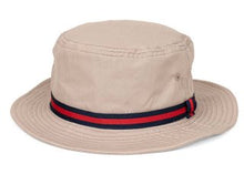 Load image into Gallery viewer, Cotton Bush Hat With Stripe Band
