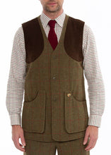 Load image into Gallery viewer, Alan Paine Combrook Mens Tweed Shooting Waistcoat