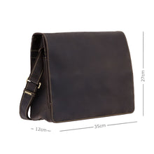 Load image into Gallery viewer, Visconti Harvard (L) - Leather Messenger Bag