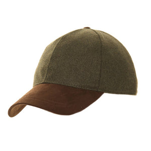 Baseball Cap with Faux Suede Peak