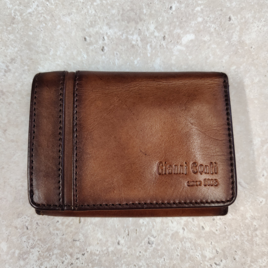 Gianni Conti 4068101 Leather Wallet with Tray Purse