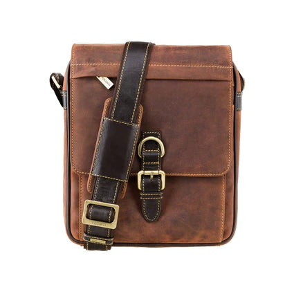 Visconti Link Leather Messenger Bag - A5