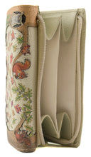 Load image into Gallery viewer, Foxglove Forest Large leather Tri fold Purse
