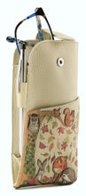 Load image into Gallery viewer, Foxglove Forest Leather Glasses Case
