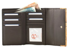 Load image into Gallery viewer, Mala Leather Stable Row Large Leather Tri fold Purse
