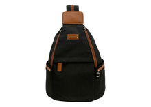 Load image into Gallery viewer, 9894 Nylon Black/Tan Spirit Rucksack
