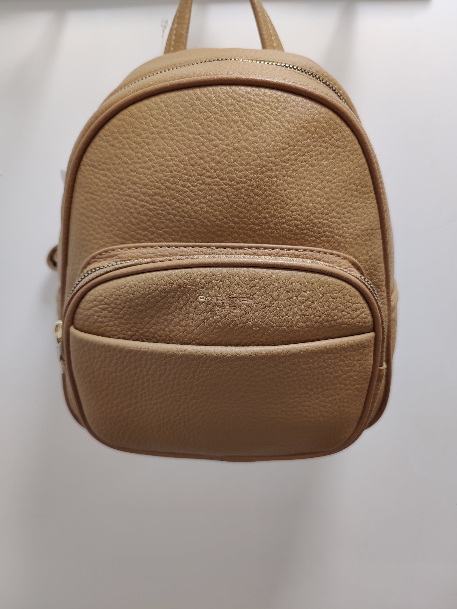 david jones paris mini backpack - Petit Sac Dos Femme - Sac Main Port Epaule Fille Cuir PU - Cartable Ville Poigne Poche Fermeture Eclair Zip Womens Backpacks David Jones Mini