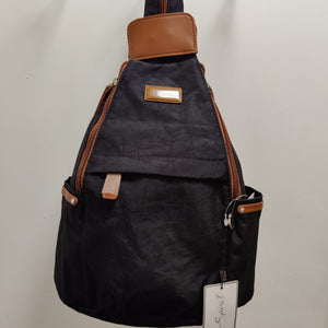 9894 Nylon Black/Tan Spirit Rucksack