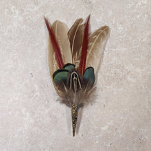 Load image into Gallery viewer, Feather Mount Hat Brooches
