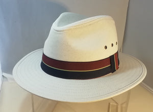 Summer Fedora with Stripe Band