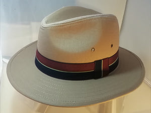 Summer Fedora with Stripe Band