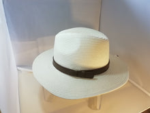 Load image into Gallery viewer, Summer Fedora With Faux Leather Band
