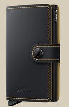 Load image into Gallery viewer, Secrid Matte Black &amp; Ochre Miniwallet
