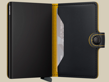 Load image into Gallery viewer, Secrid Matte Black &amp; Ochre Miniwallet
