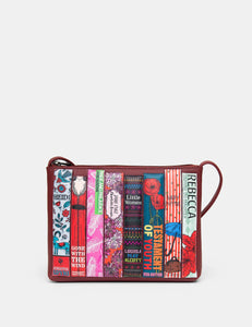 YB214 Cherry Red Bookworm Cross Body Bag