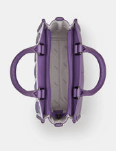 Load image into Gallery viewer, YB230 Bees Love Lavender Plum Leather Grab Bag

