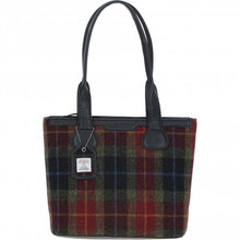 Load image into Gallery viewer, Ashwood Harris Tweed Leather Shopper Bag
