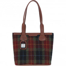 Load image into Gallery viewer, Ashwood Harris Tweed Leather Shopper Bag
