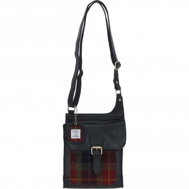 Harris Tweed Leather Shoulder Bag