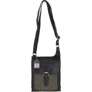 Harris Tweed Leather Shoulder Bag
