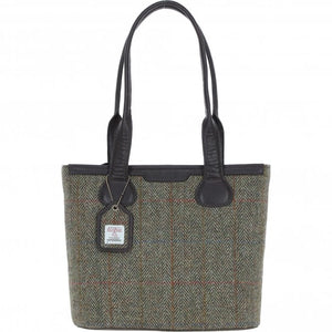 Harris Tweed Leather Shoulder Bag
