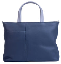 Load image into Gallery viewer, Mala Leather Sitting Cats Grab Bag - Navy
