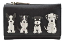 Load image into Gallery viewer, Mala Leather Sitting Dogs Purse/Notecase - Black
