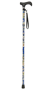 Mini Blue Morris Pattern Folding Stick