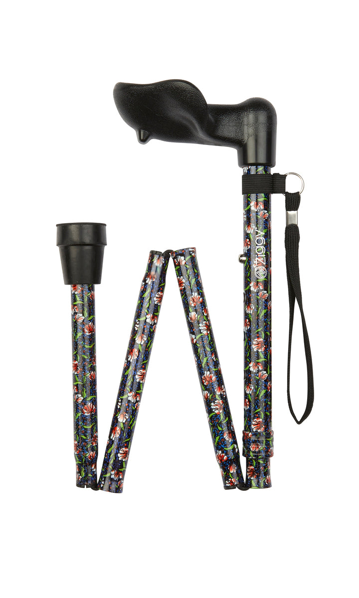 Right and Left Handed Flower pattern Stick