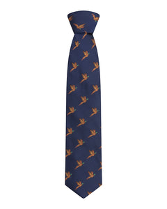 100% Silk Woven Pheasants Tie