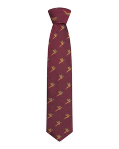 100% Silk Woven Pheasants Tie