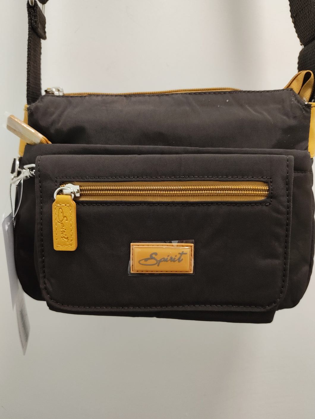 1651 Nylon Chocolate/Mustard Spirit Bag