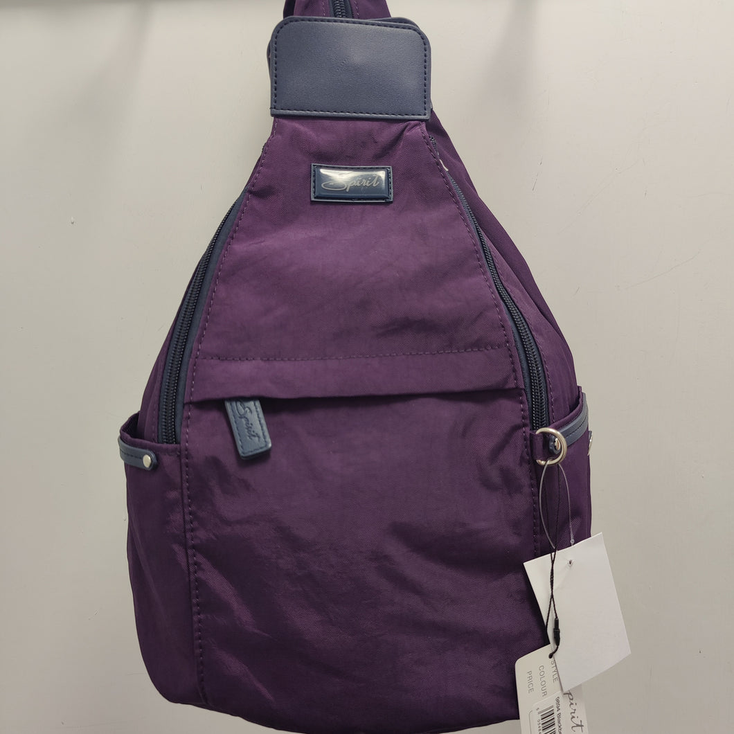 9894 Nylon Blackberry/Navy Rucksack