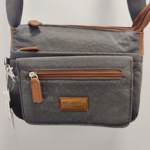 1651 Nylon Dk Grey/Tan Spirit  Bag