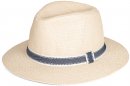 Load image into Gallery viewer, adults unisex straw fedora with detail band inside adjuster

