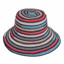 Load image into Gallery viewer, Ladies Short Brim Multicolored Straw Hat
