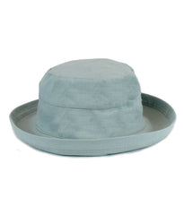 Load image into Gallery viewer, Women's Linen Sun Hat With Turn-Up Brim - Pastel Colours
