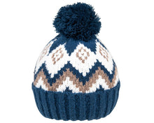 Load image into Gallery viewer, Patterned Bobble Hat
