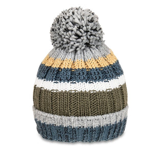 Chunky Knit Bobble Hat With Fleece Lining Pugh and Son