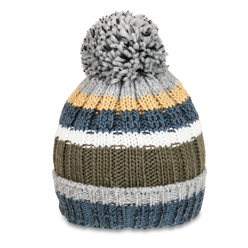 Chunky Knit Bobble Hat With Fleece Lining