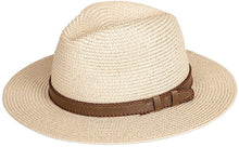 Load image into Gallery viewer, Summer Fedora With Faux Leather Band
