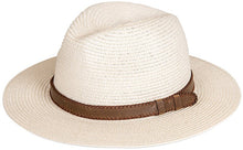 Load image into Gallery viewer, Summer Fedora With Faux Leather Band
